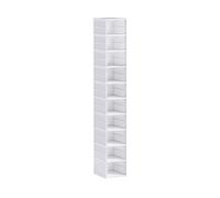 SCARPIERA HOMCOM IT837-570V01WT - PP, Bianco, 10 porte, 20 ripiani, 35x174x26 cm