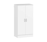 SCARPIERA HOMCOM IT837-626V00WT - in truciolato bianco con 2 porte e 7 ripiani