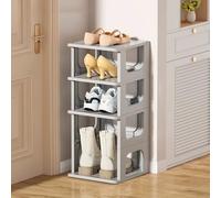 Scarpiera impilabile, scarpiera per spazi stretti, scarpiera verticale in plastica, ripiani per scarpe da ingresso, portascarpe da ingresso, organizer per scarpe impilabile, scatola per scarpe, giunzi