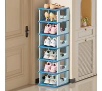 Scarpiera impilabile, scarpiera per spazi stretti, scarpiera verticale in plastica, ripiani per scarpe da ingresso, portascarpe da ingresso, organizer per scarpe impilabile, scatola per scarpe, giunzi