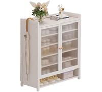 Scarpiera in bambù a 7/8 ripiani, portatile e pieghevole, non richiede montaggio, elegante contenitore for camera da letto, corridoio, armadio(A,60 * 32100cm)
