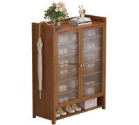 Scarpiera in bambù a 7/8 ripiani, portatile e pieghevole, non richiede montaggio, elegante contenitore for camera da letto, corridoio, armadio(B,60 * 32 * 115cm)