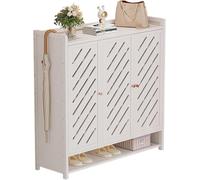 Scarpiera in bambù a 7/8 ripiani, portatile e pieghevole, non richiede montaggio, elegante contenitore for camera da letto, corridoio, armadio(C,90 * 32 * 115cm)