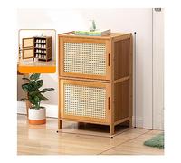 Scarpiera in bambù da ingresso in rattan con ante autoportante Scarpiera nizer per corridoio, perfetta per pantofole e scarpe, mobili eleganti per la casa