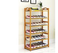 Scarpiera in bambù di alta qualità, multi-strato, grande capacità, per camera da letto, armadio, scarpiera a 10 ripiani, 69 x 25 x 155 cm