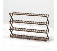 Scarpiera in bambù, multistrato, pieghevole, organizer per riporre le scarpe, torre verticale per scarpe, salvaspazio, installazione gratuita, scaffale per scarpe per armadi, balcone, soggiorno, ingre