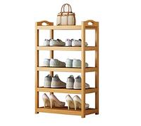 Scarpiera in bambù nizer con 5 strati robusto e sostenibile scaffale per scarpe portatile design antiscivolo 50,8 cm di altezza.