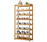 Scarpiera in bambù nizer con 8 strati robusto portatile antipolvere design antiscivolo sostenibile salvaspazio scaffale per scarpe per uso domestico 71,1 cm