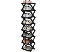 Scarpiera in bambù - Scarpiera autoportante a 3 ripiani per ingresso corridoio armadio - Design pieghevole soluzione salvaspazio per piccoli spazi