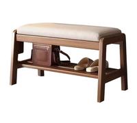 Scarpiera in legno con cuscino, carico massimo 100 kg, scarpiera da ingresso, elegante sgabello per soggiorno e camera da letto, perfetto per organizzare le calzature