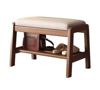 Scarpiera in legno con cuscino, carico massimo 100 kg, scarpiera da ingresso, elegante sgabello per soggiorno e camera da letto, perfetto per organizzare le calzature