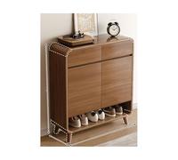 Scarpiera in legno massello con ripiani regolabili, soluzione ideale per l'ingresso e il corridoio, per organizzare la casa e esporre scarpe alla moda