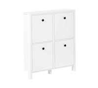 Scarpiera in MDF bianco 4 scomparti MDF Stile Gibson