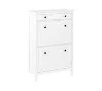 Scarpiera in MDF bianco a 2 scomparti per 10 paia di scarpe Gibson