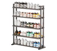 Scarpiera in metallo a 5 ripiani verticale nizer sottile indipendente per armadio d'ingresso e porta principale (65 x 23 x 88,5 cm) - Design salvaspazio costruzione robusta.