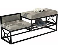 Scarpiera in metallo con contenitore, scarpiera imbottita per ingresso, design compatto, costruzione robusta, perfetta per organizzare le scarpe