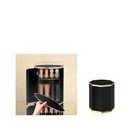 Scarpiera in metallo girevole a 360°, alta e rotonda, per ingresso e corridoio, salvaspazio, con mensola rotante