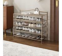 Scarpiera In Metallo, Organizer Per Scarpe A 4/5/6 Livelli, Ripiani Regolabili, Scaffale Multiuso Per Corridoio, Per Armadio, Corridoio, Ingresso, Soggiorno,A-5 Tier 60cm