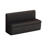 Scarpiera in pelle con zampa di gatto nera, schienale e seduta per ingresso, corridoio, fango, panca portaoggetti per camera da letto, lunghezza 80 cm, elegante e funzionale