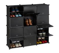 Scarpiera in plastica con 24 scomparti Mobile porta scarpe Scaffale componibile
