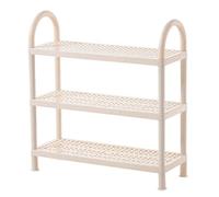 Scarpiera in plastica multistrato - Scarpa moderna minimalista per armadi stretti ingressi e corridoi - 3 ripiani per uso domestico