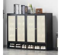 Scarpiera in rattan, organizer autoportante per corridoio, ingresso, camera da letto