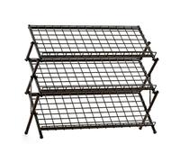 Scarpiera industriale - Grande capacità Shoe nizer robusto ripiano portaoggetti in rete pieghevole (85,1 x 61 cm) - perfetto per casa e ingresso nization