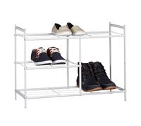 Scarpiera ingresso scaffale calzature mobile metallo scarpe 3 ripiani mobiletto