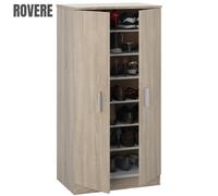 SCARPIERA KIT MOBILE MULTIUSO PORTA SCARPE 2 ANTE 6 RIPIANI ARMADIETTO IN LEGNO