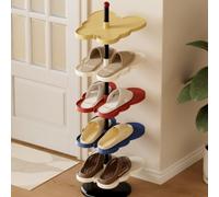 Scarpiera minimalista da ingresso con configurazione multistrato migliora l'estetica della stanza offrendo allo stesso tempo una pratica conservazione (scarpiera a 3 livelli)