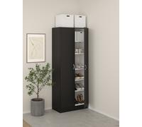 SCARPIERA/MOBILE MULTIUSO MOD. FOCUS 69.2X34.6 H. 170.4 NERO OPACO