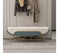 Scarpiera moderna imbottita con cuscini per ingresso, per soggiorno, camera da letto e corridoio, arredamento elegante per la casa, 80 x 40 x 45 cm