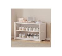 Scarpiera - Moderna scarpiera ribaltabile, design salvaspazio per corridoio, elegante scarpiera nera, 105 cm x 64 cm