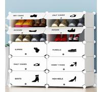 Scarpiera Modulare 10 Cubi Mobile Porta Scarpe Componibile 20 Paia Salvaspazio