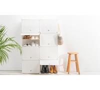 Scarpiera Modulare Portatile Innovagoods: Bianco 36 Paia