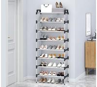 Scarpiera multi-livello, organizer portatile per riporre le scarpe, portascarpe indipendente salvaspazio per ingresso, piccolo ripiano per scarpe per armadio, corridoio, camera da letto, porta (55x25x