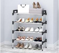 Scarpiera multi-livello, organizer portatile per riporre le scarpe, portascarpe indipendente salvaspazio per ingresso, piccolo ripiano per scarpe per armadio, corridoio, camera da letto, porta (55x25x