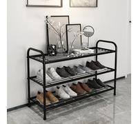 Scarpiera multi-livello, ripiano per scarpe da ingresso da 23 cm di larghezza, passo da 16 cm, organizer per armadietto portascarpe verticale con poggiapiedi antiscivolo per armadio, corridoio, ingres