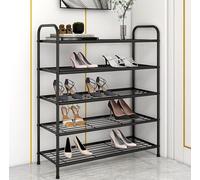 Scarpiera multi-livello, ripiano per scarpe da ingresso da 23 cm di larghezza, passo da 16 cm, organizer per armadietto portascarpe verticale con poggiapiedi antiscivolo per armadio, corridoio, ingres