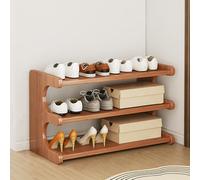 Scarpiera multifunzionale in bambù per ingresso, corridoio, camera da letto e armadio, espositore indipendente per scarpe, stivali e accessori
