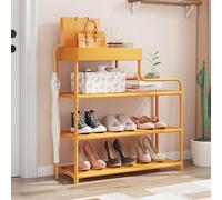 Scarpiera multistrato con struttura portaoggetti, ripiano per scarpe, portaoggetti con scomparto rimovibile in tessuto, organizer per scarpe per ingresso corridoio armadio stretto, passo 185 mm (A 60x
