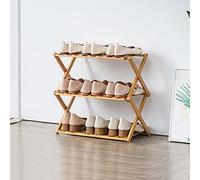 Scarpiera multistrato per la casa, 3 ripiani, salvaspazio, facile da montare, 50 x 25 x 46 cm, perfetta per armadio e ingresso