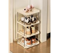 Scarpiera multistrato, ripiano alto verticale per scarpe per ingresso, portascarpe per piccoli spazi, multistrato per armadio stretto, corridoio camera da letto soggiorno sotto il tavolo (B 4F)
