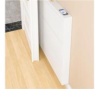 Scarpiera nascosta - Scarpiera da parete salvaspazio per piccoli corridoi a 2 ripiani, larghezza 40 cm, profondità 15,2 cm, elegante per ingresso e armadio