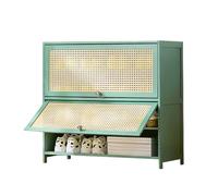 Scarpiera nizer con ante ribaltabili a 5/7/9/11 ripiani in rattan scarpiera ripiani regolabili elegante verde ingresso e camera da letto soluzione di archiviazione