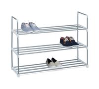 Scarpiera Organizer per scarpe Leggero Argento Scarpiera in metallo 4 ripiani