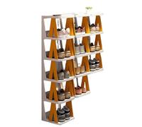 Scarpiera organizer - Scaffale verticale stretto multistrato in plastica per corridoio e soggiorno