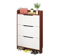 Scarpiera - Organizer sottile nascosto per ingresso, scarpiera stretta chiusa con ante, design semplice e moderno per piccoli spazi, armadio corridoio
