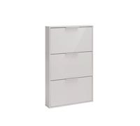 Scarpiera PACIANO con 3 vani a ribalta in laminato, LAP 65x105,5x15 cm