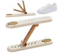 Scarpiera per armadio con supporto allungabile a 2 ripiani | Supporto per scarpe regolabile con scatola per aromaterapia, armadio, corridoio, porta d'ingresso, camera da letto,